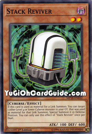 Yu-Gi-Oh Card: Stack Reviver