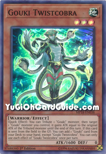 Yu-Gi-Oh Card: Gouki Twistcobra