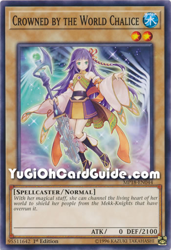 Yu-Gi-Oh Card: Crowned by the World Chalice