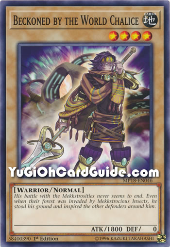 Yu-Gi-Oh Card: Beckoned by the World Chalice