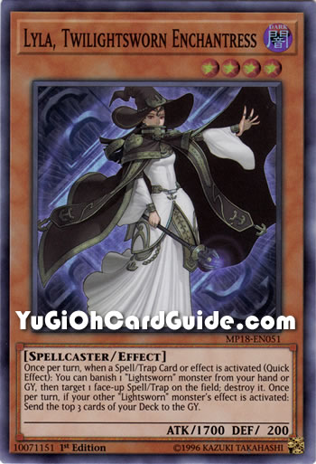 Yu-Gi-Oh Card: Lyla, Twilightsworn Enchantress