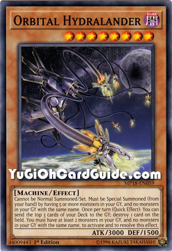 Yu-Gi-Oh Card: Orbital Hydralander