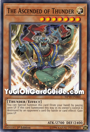 Yu-Gi-Oh Card: The Ascended of Thunder