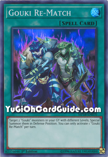 Yu-Gi-Oh Card: Gouki Re-Match