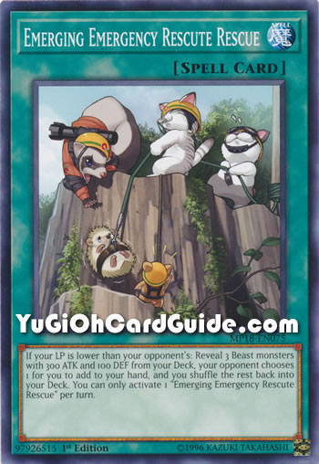 Yu-Gi-Oh Card: Emerging Emergency Rescute Rescue