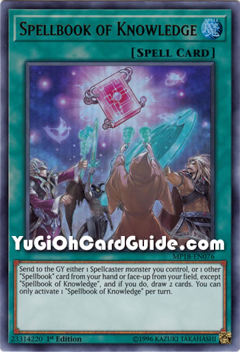 Yu-Gi-Oh Card: Spellbook of Knowledge