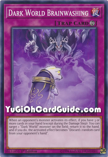 Yu-Gi-Oh Card: Dark World Brainwashing