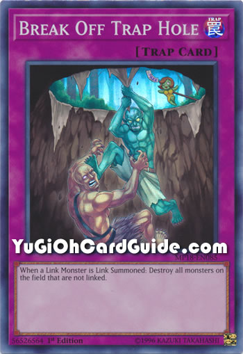 Yu-Gi-Oh Card: Break Off Trap Hole