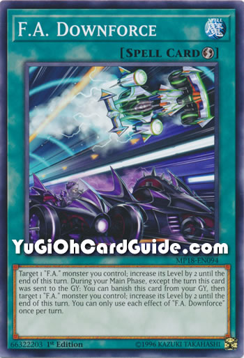 Yu-Gi-Oh Card: F.A. Downforce