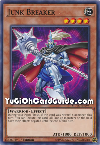 Yu-Gi-Oh Card: Junk Breaker
