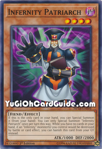 Yu-Gi-Oh Card: Infernity Patriarch