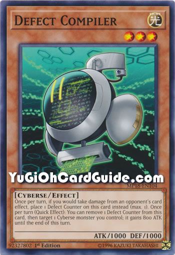 Yu-Gi-Oh Card: Defect Compiler