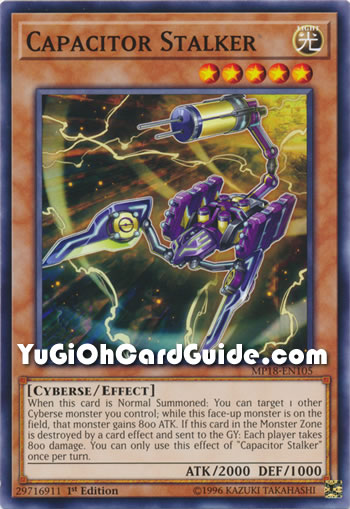 Yu-Gi-Oh Card: Capacitor Stalker