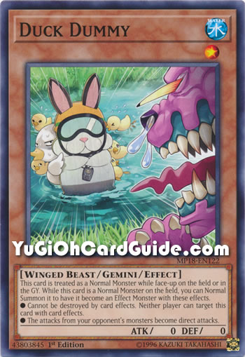 Yu-Gi-Oh Card: Duck Dummy