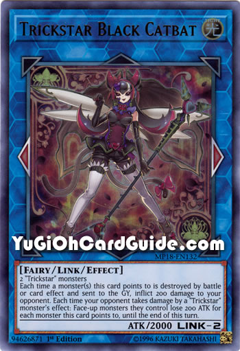 Yu-Gi-Oh Card: Trickstar Black Catbat