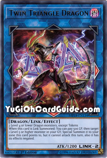 Yu-Gi-Oh Card: Twin Triangle Dragon