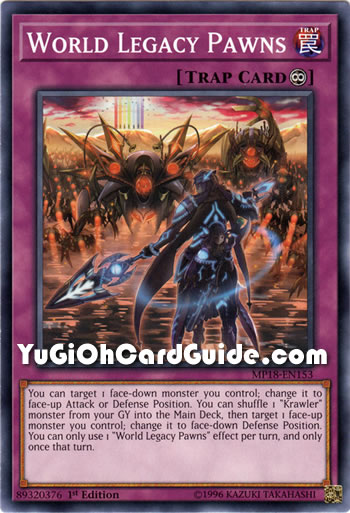 Yu-Gi-Oh Card: World Legacy Pawns