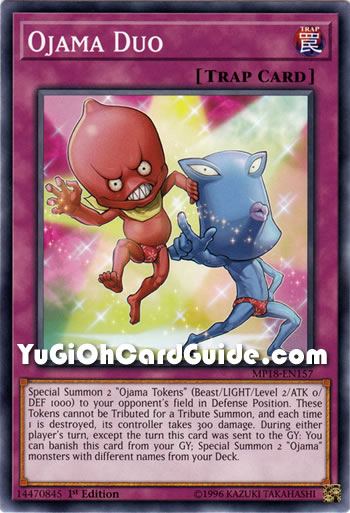Yu-Gi-Oh Card: Ojama Duo