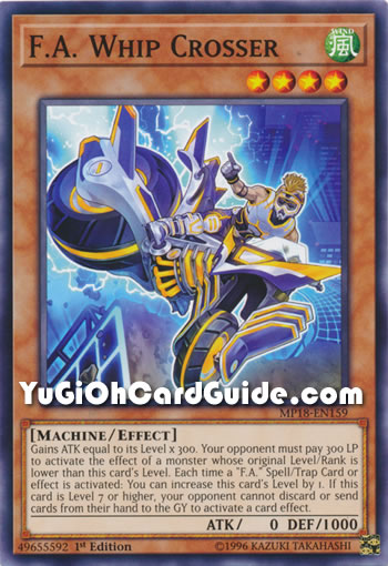 Yu-Gi-Oh Card: F.A. Whip Crosser