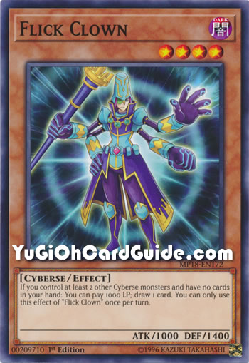 Yu-Gi-Oh Card: Flick Clown