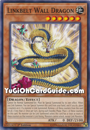 Yu-Gi-Oh Card: Linkbelt Wall Dragon