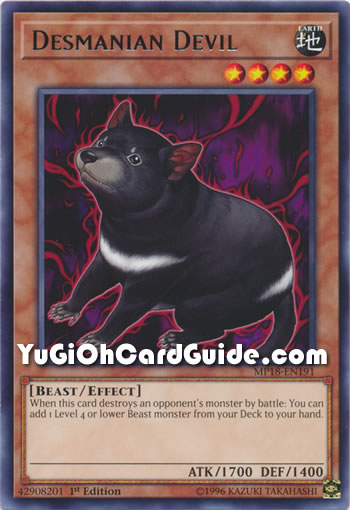 Yu-Gi-Oh Card: Desmanian Devil