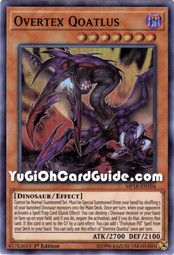 Yu-Gi-Oh Card: Overtyx Qoatlus
