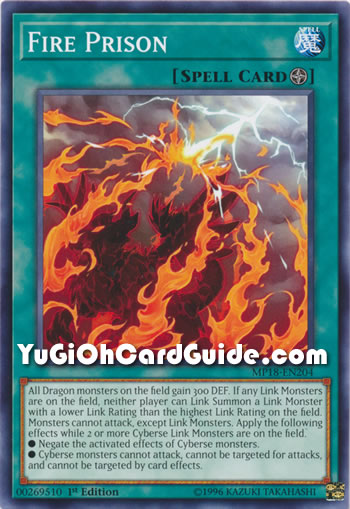 Yu-Gi-Oh Card: Fire Prison