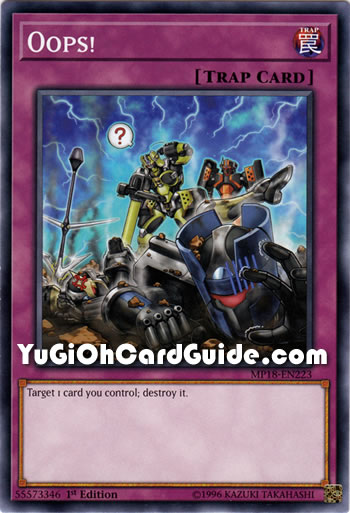 Yu-Gi-Oh Card: Oops!