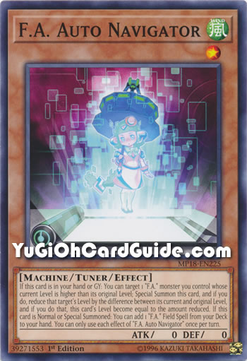 Yu-Gi-Oh Card: F.A. Auto Navigator