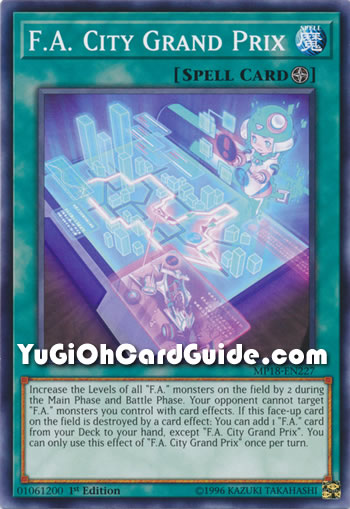 Yu-Gi-Oh Card: F.A. City Grand Prix