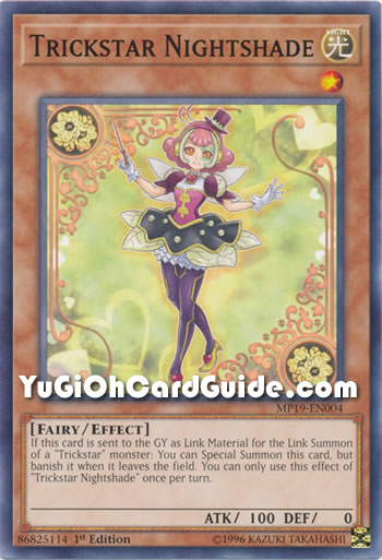 Yu-Gi-Oh Card: Trickstar Nightshade