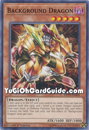 Yu-Gi-Oh Card: Background Dragon