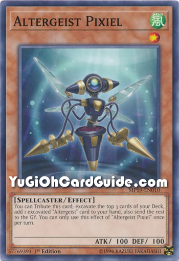 Yu-Gi-Oh Card: Altergeist Pixiel