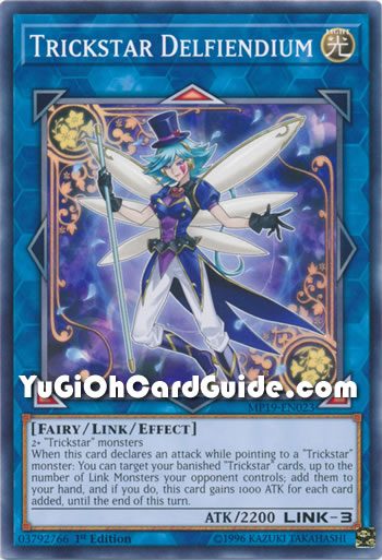 Yu-Gi-Oh Card: Trickstar Delfiendium