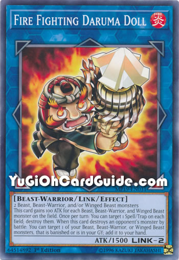 Yu-Gi-Oh Card: Fire Fighting Daruma Doll