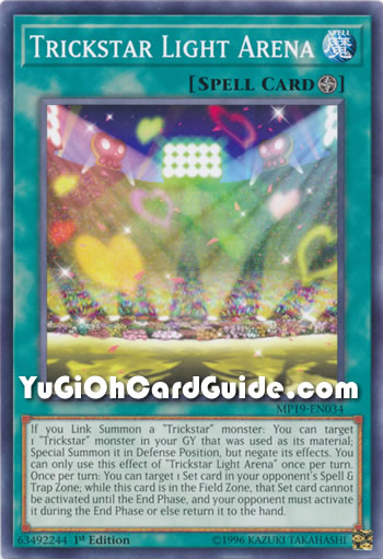 Yu-Gi-Oh Card: Trickstar Light Arena