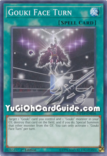Yu-Gi-Oh Card: Gouki Face Turn