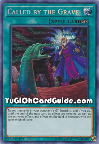 Yu-Gi-Oh Card: Called by the Grave