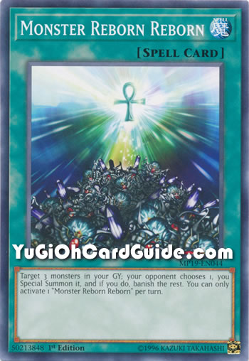 Yu-Gi-Oh Card: Monster Reborn Reborn