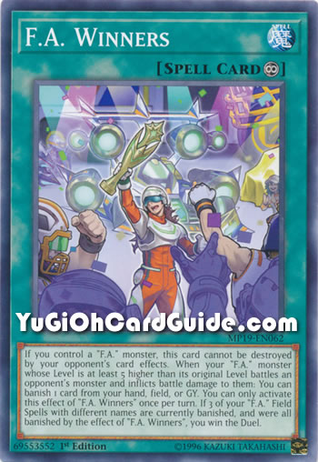 Yu-Gi-Oh Card: F.A. Winners
