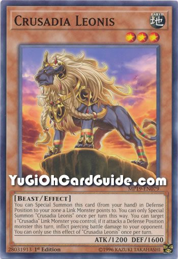 Yugioh Crusadia Regulex Common MP19-EN106