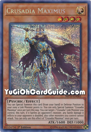 Yu-Gi-Oh Card: Crusadia Maximus