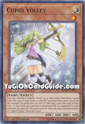 Yu-Gi-Oh Card: Cupid Volley