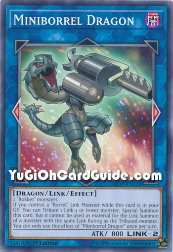 Yu-Gi-Oh Card: Miniborrel Dragon