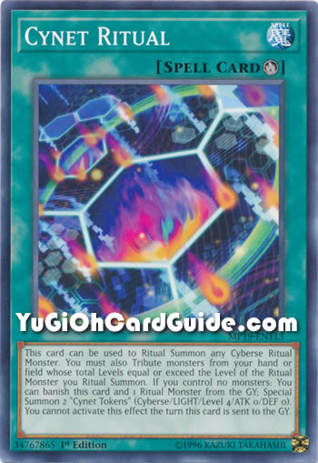 Yu-Gi-Oh Card: Cynet Ritual