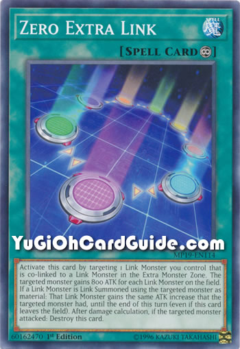 Yu-Gi-Oh Card: Zero Extra Link