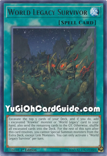 Yu-Gi-Oh Card: World Legacy Survivor