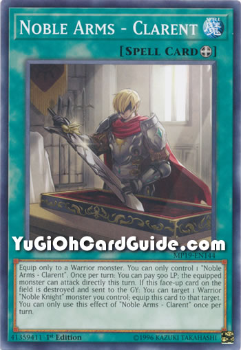 Yu-Gi-Oh Card: Noble Arms - Clarent