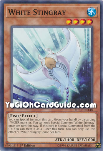 Yu-Gi-Oh Card: White Stingray